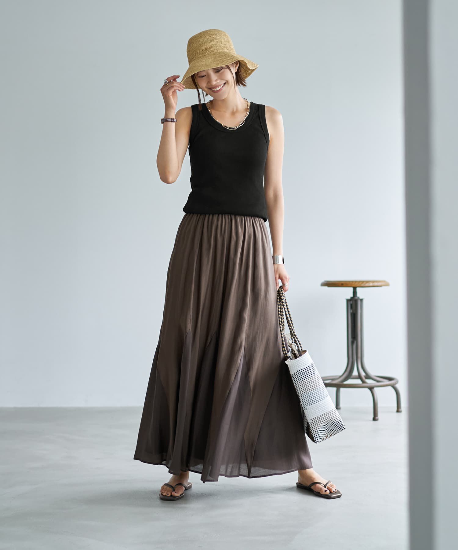 STYLE DELI「【Made in JAPAN】太めバインダーリブタンクトップ」|タンクトップ|