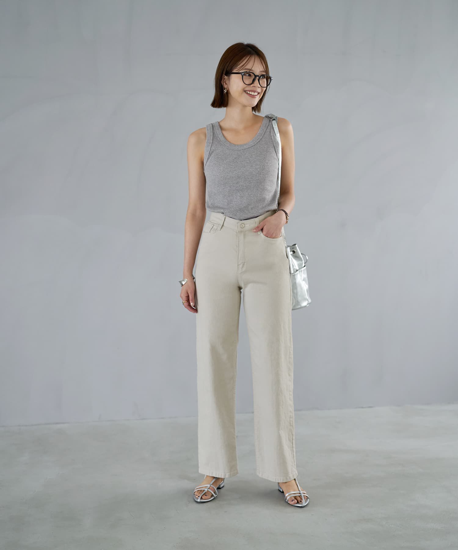 STYLE DELI「【Made in JAPAN】太めバインダーリブタンクトップ」|タンクトップ|