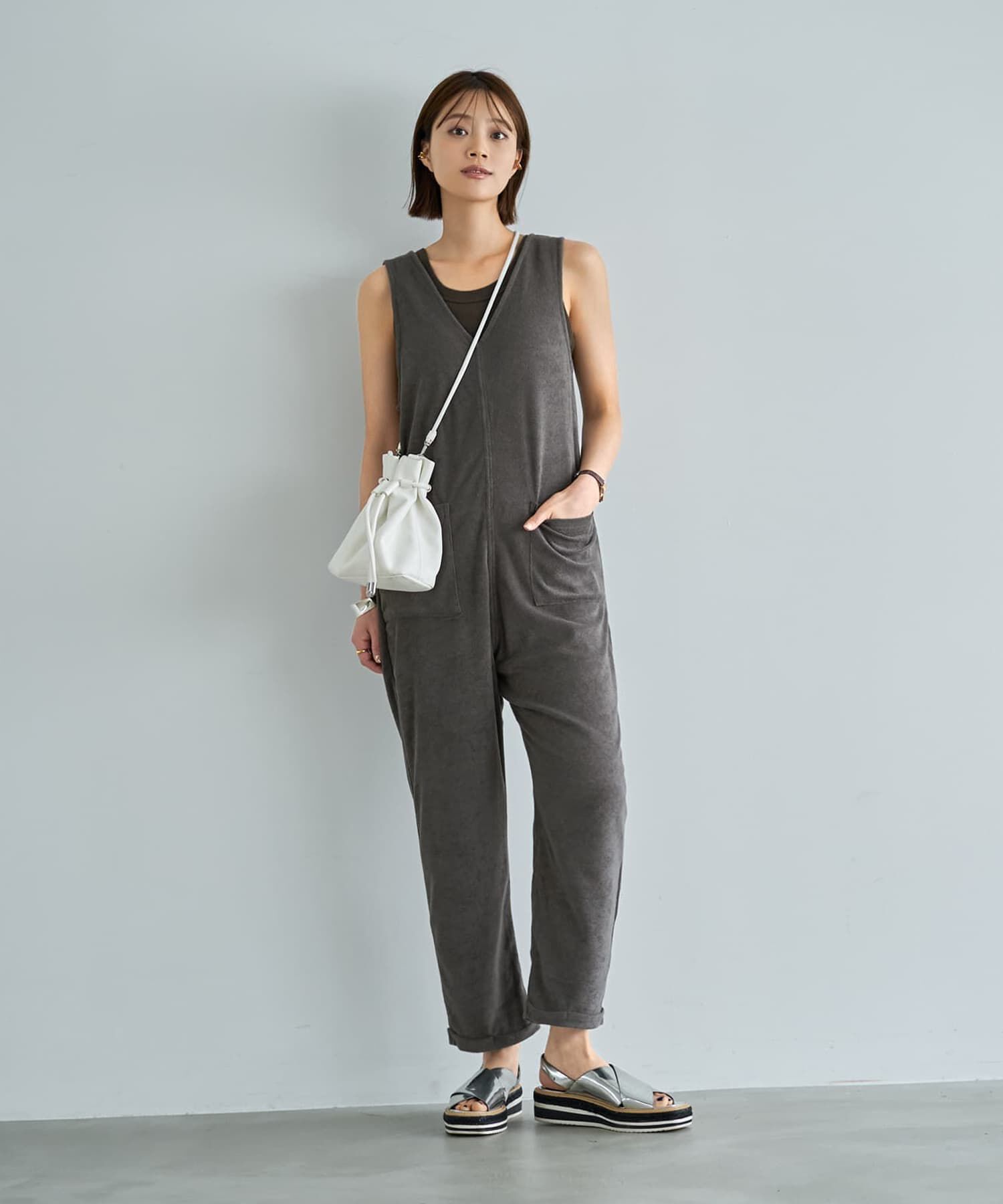 STYLE DELI「【Made in JAPAN】太めバインダーリブタンクトップ」|タンクトップ|