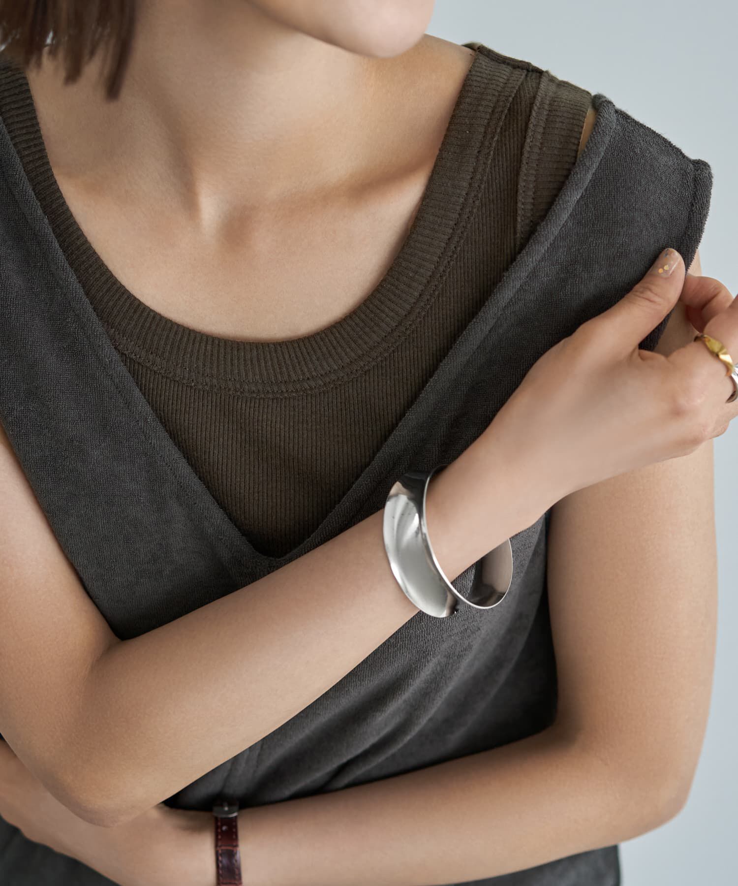 STYLE DELI「【Made in JAPAN】太めバインダーリブタンクトップ」|タンクトップ|