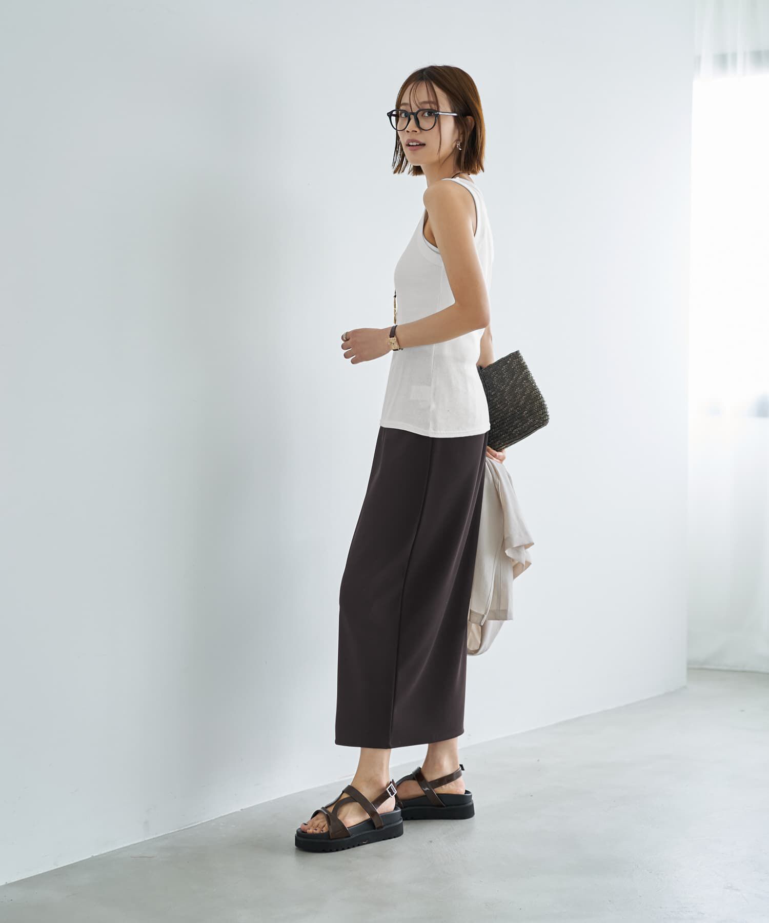 STYLE DELI「【Made in JAPAN】太めバインダーリブタンクトップ」|タンクトップ|