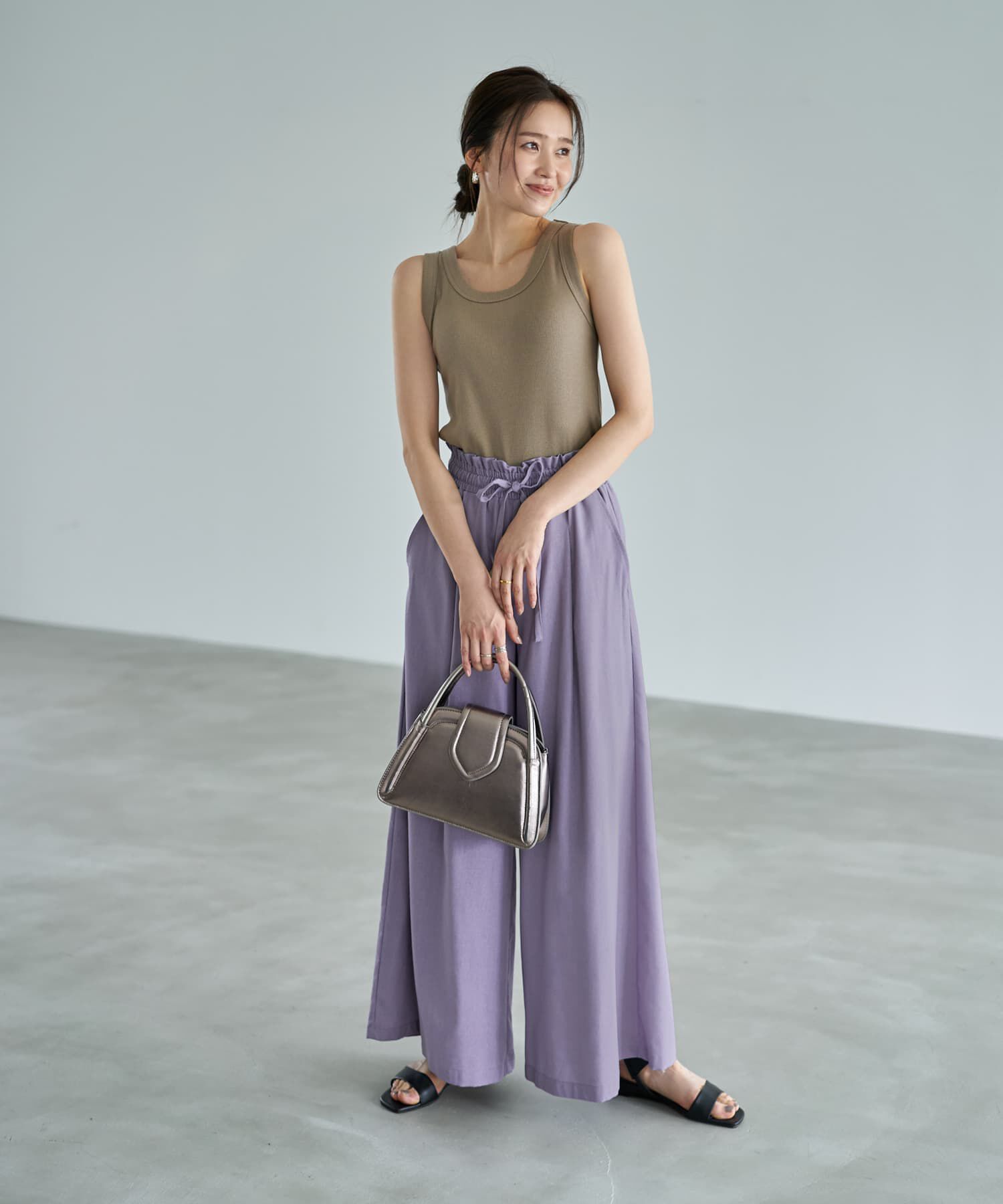 STYLE DELI「【Made in JAPAN】太めバインダーリブタンクトップ」|タンクトップ|