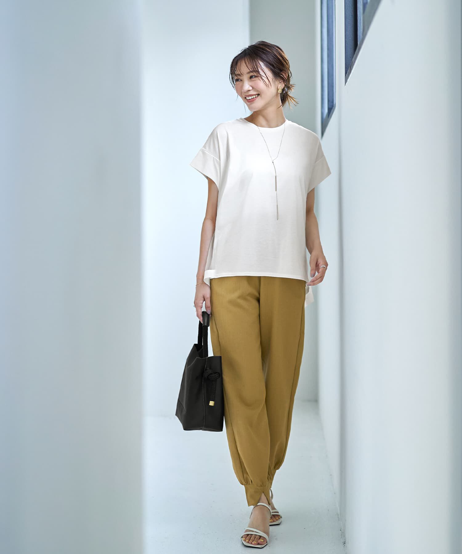 STYLE DELI「【Made in JAPAN】背面チュールカットソートップス」|Tシャツ・カットソー|