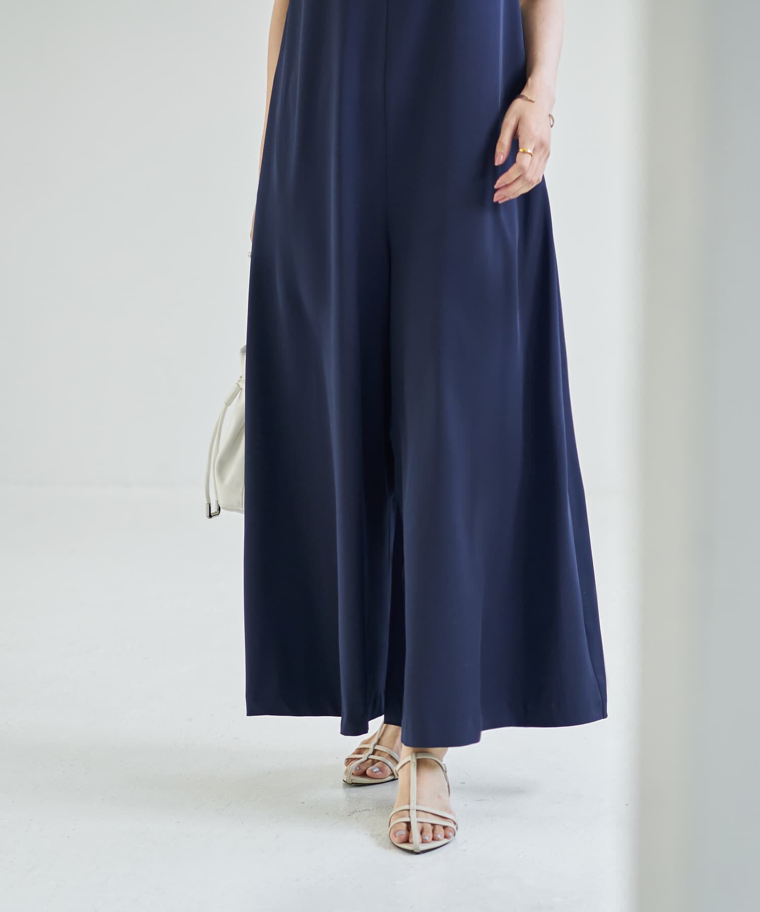 STYLE DELI「さらさらツイル生地スタイリッシュサロペット」|オールインワン|