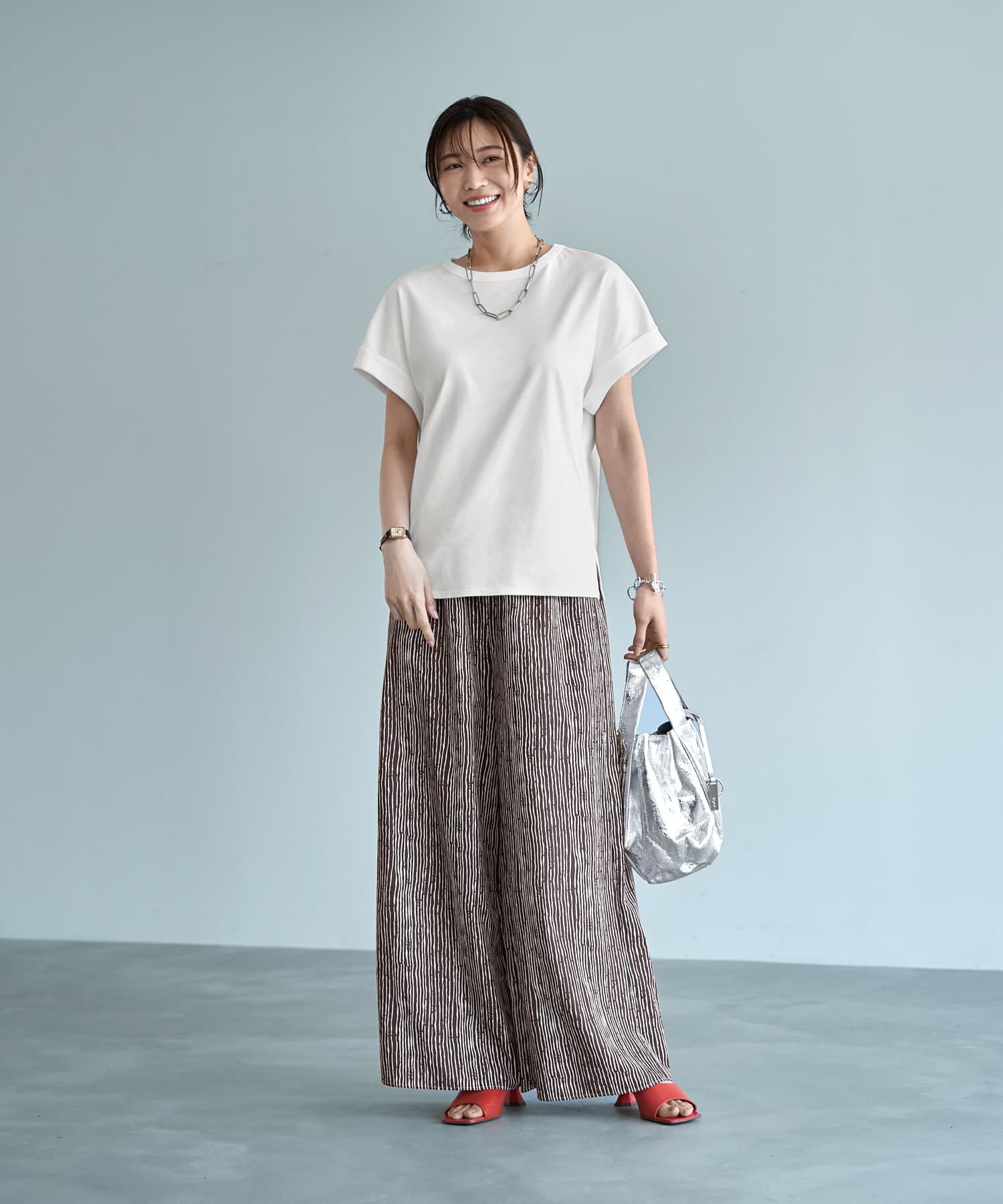 STYLE DELI「【ものづくりJAPAN】ディオラマ袖口折り返しTシャツ」|Tシャツ・カットソー|