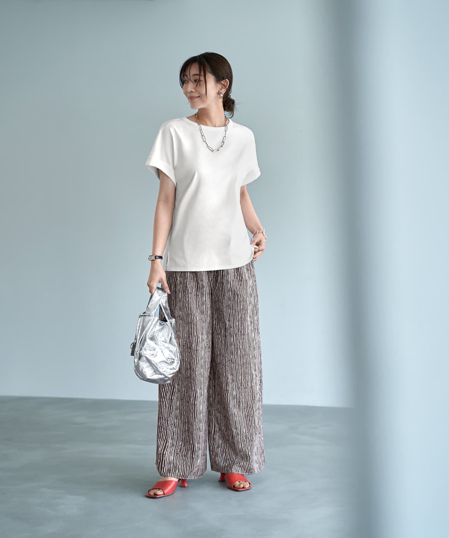 STYLE DELI「【ものづくりJAPAN】ディオラマ袖口折り返しTシャツ」|Tシャツ・カットソー|