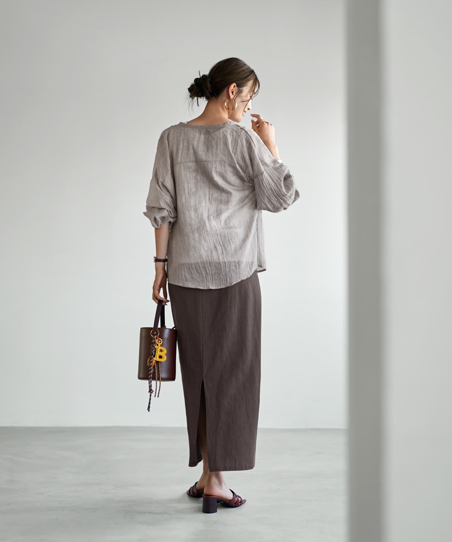 STYLE DELI「ラミー調風合い加工シャツカーディガン」|シャツ・ブラウス|