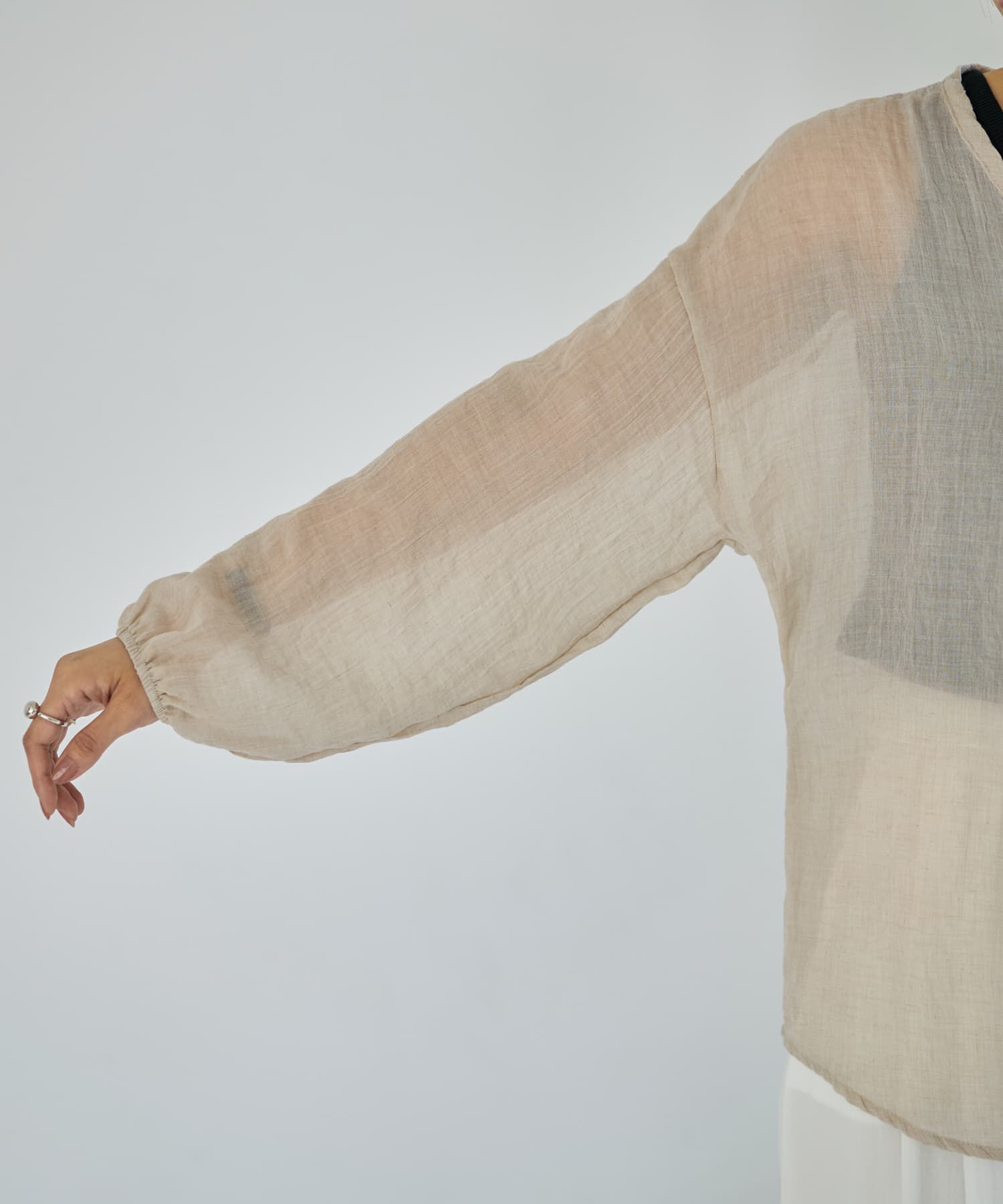 STYLE DELI「ラミー調風合い加工シャツカーディガン」|シャツ・ブラウス|