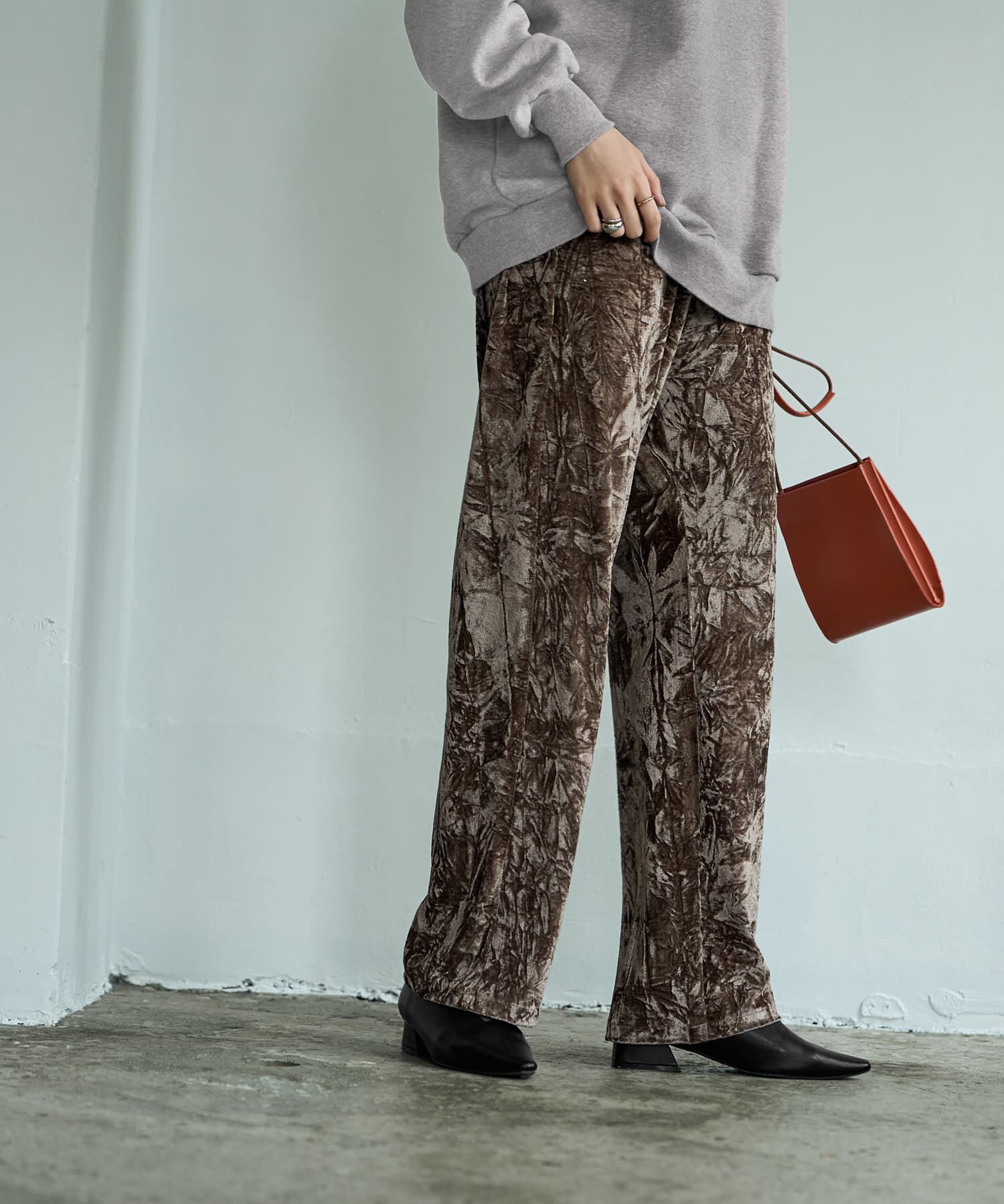 STYLE DELI「クラッシュベロアリラックスパンツ」|その他|