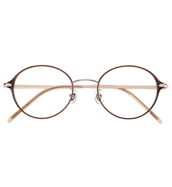  「ボストン型 メタルフレーム メガネ ｜伊達メガネ｜ Zoff CLASSIC レンズ交換券付き」|メガネ|ブラウン