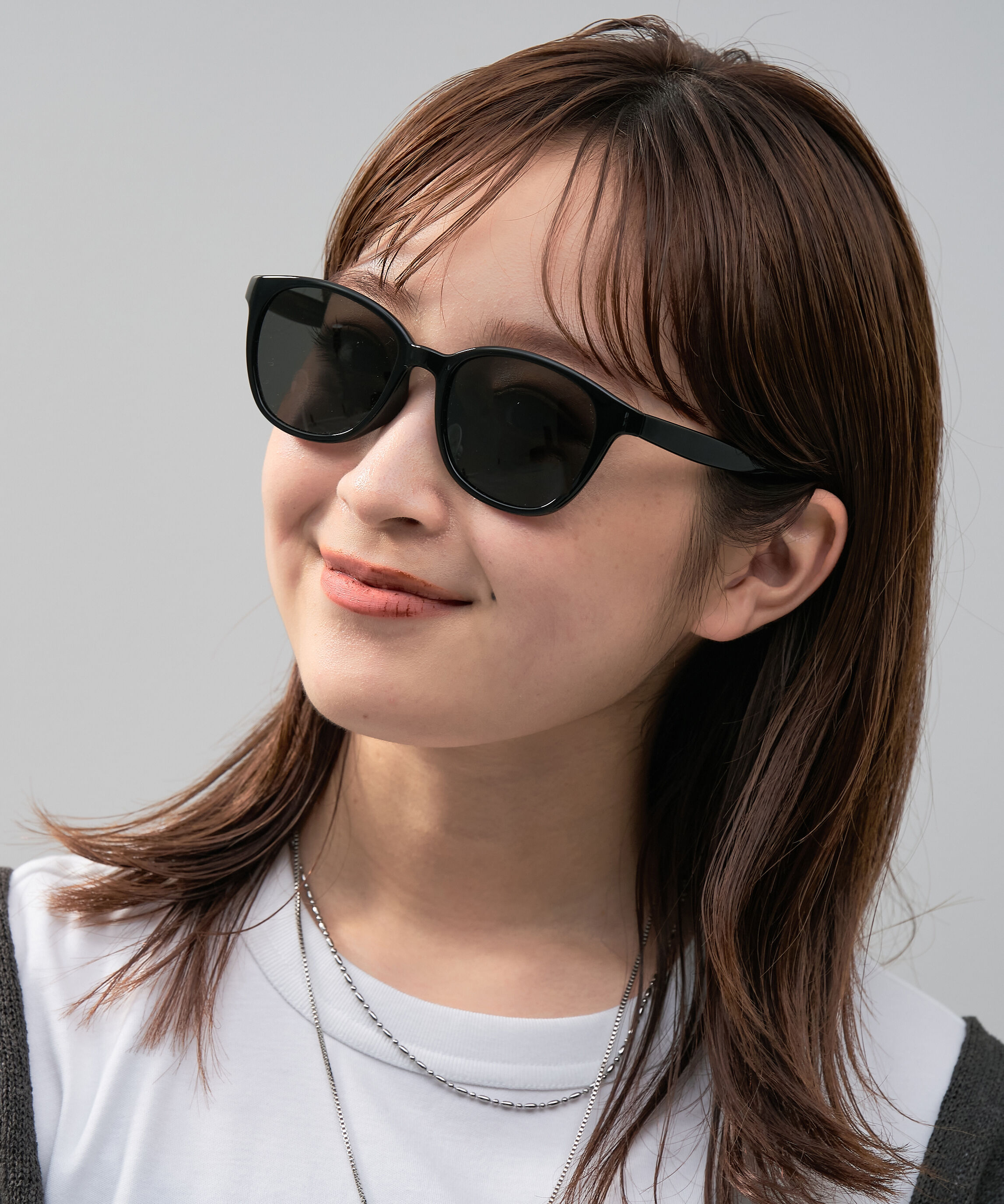  「SUNCUTGlasses/UV100%CUT ウェリントン型 サングラス | カラーレンズ 軽量 TR素材 紫外線対策 UVカット」|サングラス|ブラック