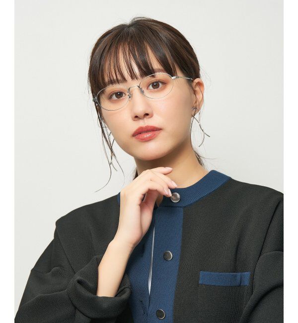  「Zoff｜SHIBATA HIKARI｜メガネ｜メタルフレーム｜伊達・度付き レンズ交換券付」|メガネ|