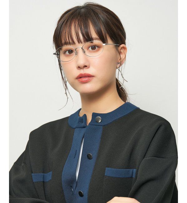  「Zoff｜SHIBATA HIKARI｜メガネ｜メタルフレーム｜伊達・度付き レンズ交換券付」|メガネ|