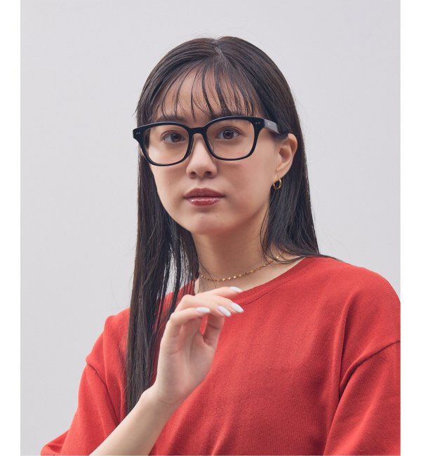  「Zoff｜STUDIO SEVEN｜ウェリントン型 メガネ 太縁フレーム 黒縁｜伊達メガネ 度付きメガネ レンズ交換券付」|メガネ|