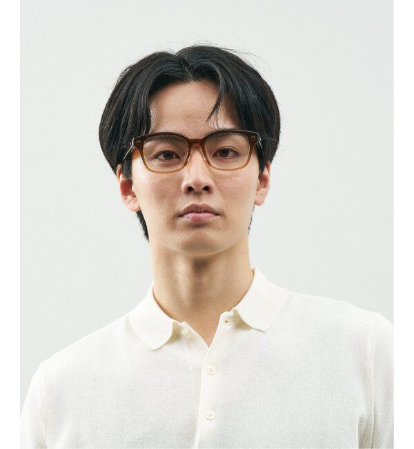  「Zoff｜STUDIO SEVEN｜ウェリントン型 メガネ 太縁フレーム 黒縁｜伊達メガネ 度付きメガネ レンズ交換券付」|メガネ|