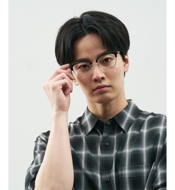  「Zoff｜STUDIO SEVEN｜メガネ プラスチック&times;メタル｜伊達メガネ 度付きメガネ レンズ交換券付」|メガネ|