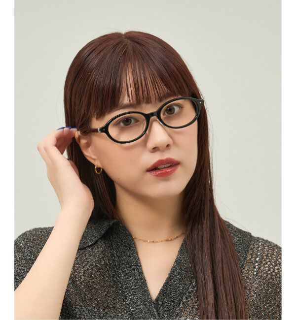  「Zoff｜ETRE TOKYO｜オーバル型 メガネ｜伊達メガネ 度付きメガネ ユニセックス レンズ交換券付」|メガネ|ブラック