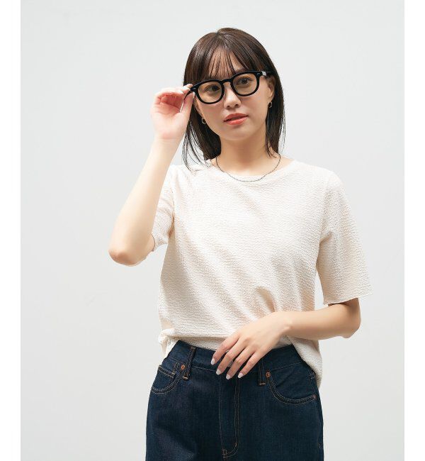  「Zoff｜AOI IHARA ウェリントン型 サングラス カラーレンズ 黒縁 クリアフレーム 紫外線対策 UVカット  」|サングラス|