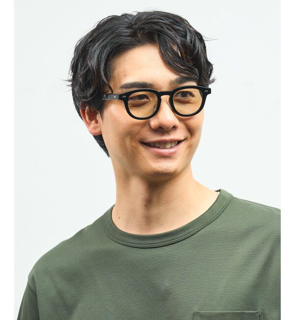  「Zoff｜AOI IHARA ウェリントン型 サングラス カラーレンズ 黒縁 クリアフレーム 紫外線対策 UVカット  」|サングラス|