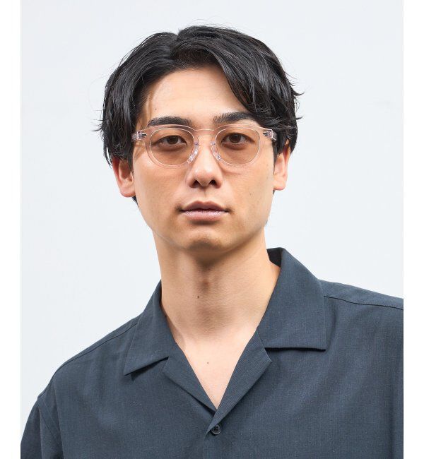  「Zoff｜AOI IHARA ウェリントン型 サングラス カラーレンズ 黒縁 クリアフレーム 紫外線対策 UVカット  」|サングラス|