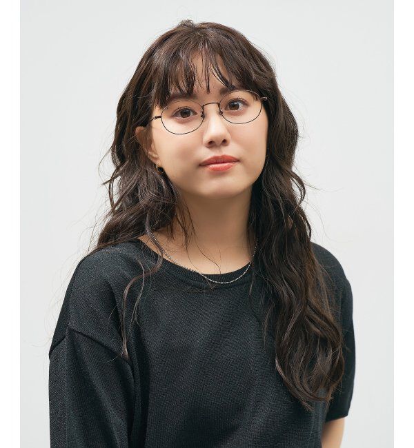  「オーバル型 メガネ 軽量｜メタルフレーム｜伊達メガネ 度付きメガネ｜大人可愛い｜Zoff｜ レンズ交換券付」|メガネ|