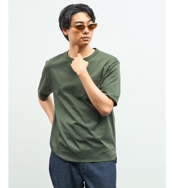  「Zoff｜takashi kumagai スクエア型 サングラス 横長フレーム｜キャッツアイ｜紫外線対策 UVカット  」|サングラス|