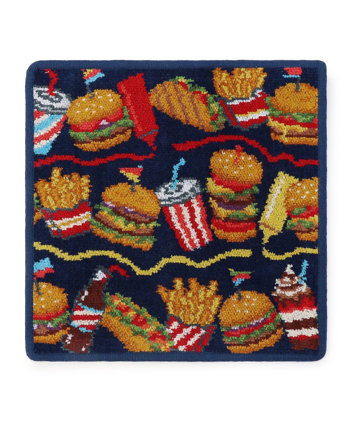 LOVERARY BY FEILER「バーガーショップ　ハンカチ」|ハンカチ|ネイビー&times;ネイビー