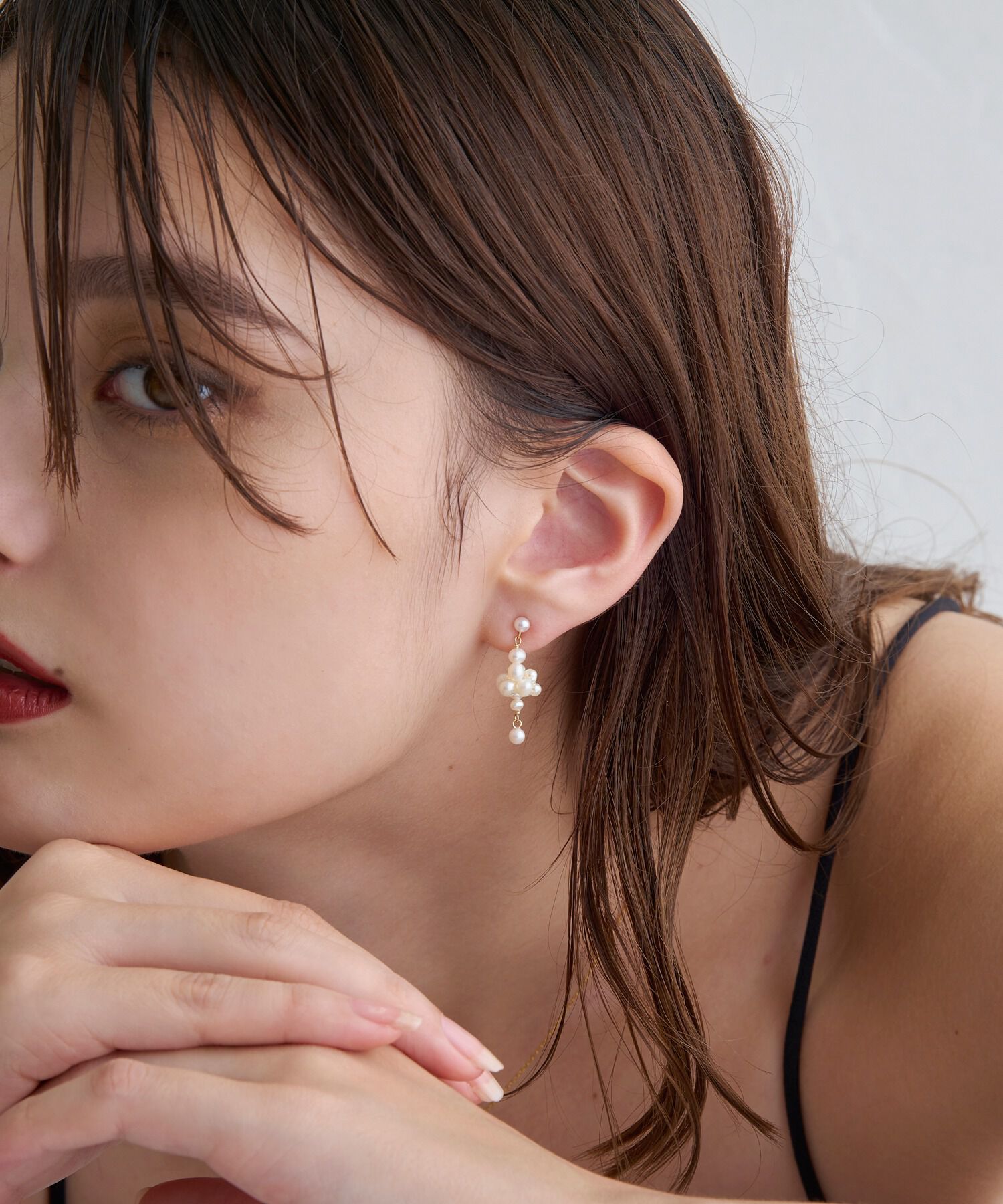 JUPITER「【K10】フルーツパールピアス」|ピアス|