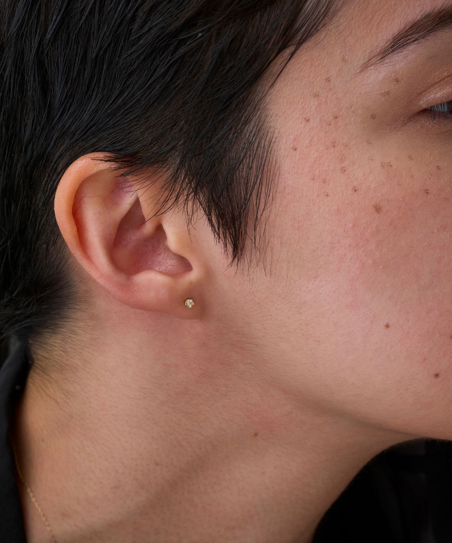 JUPITER「【K18】ベーシックダイヤモンドピアス/金属アレルギー対応」|ピアス|