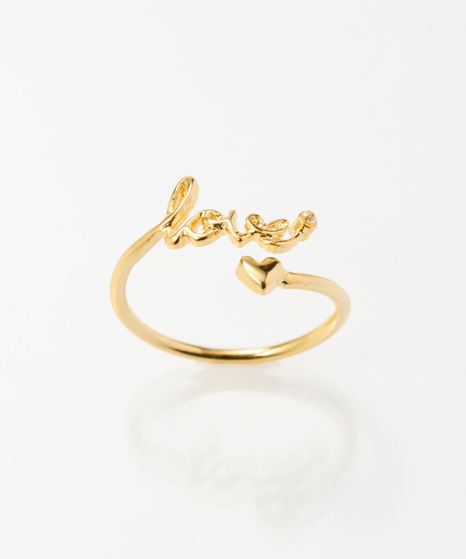 Phoebe「ラッキーレターピンキーリング(ラブ)」|リング|