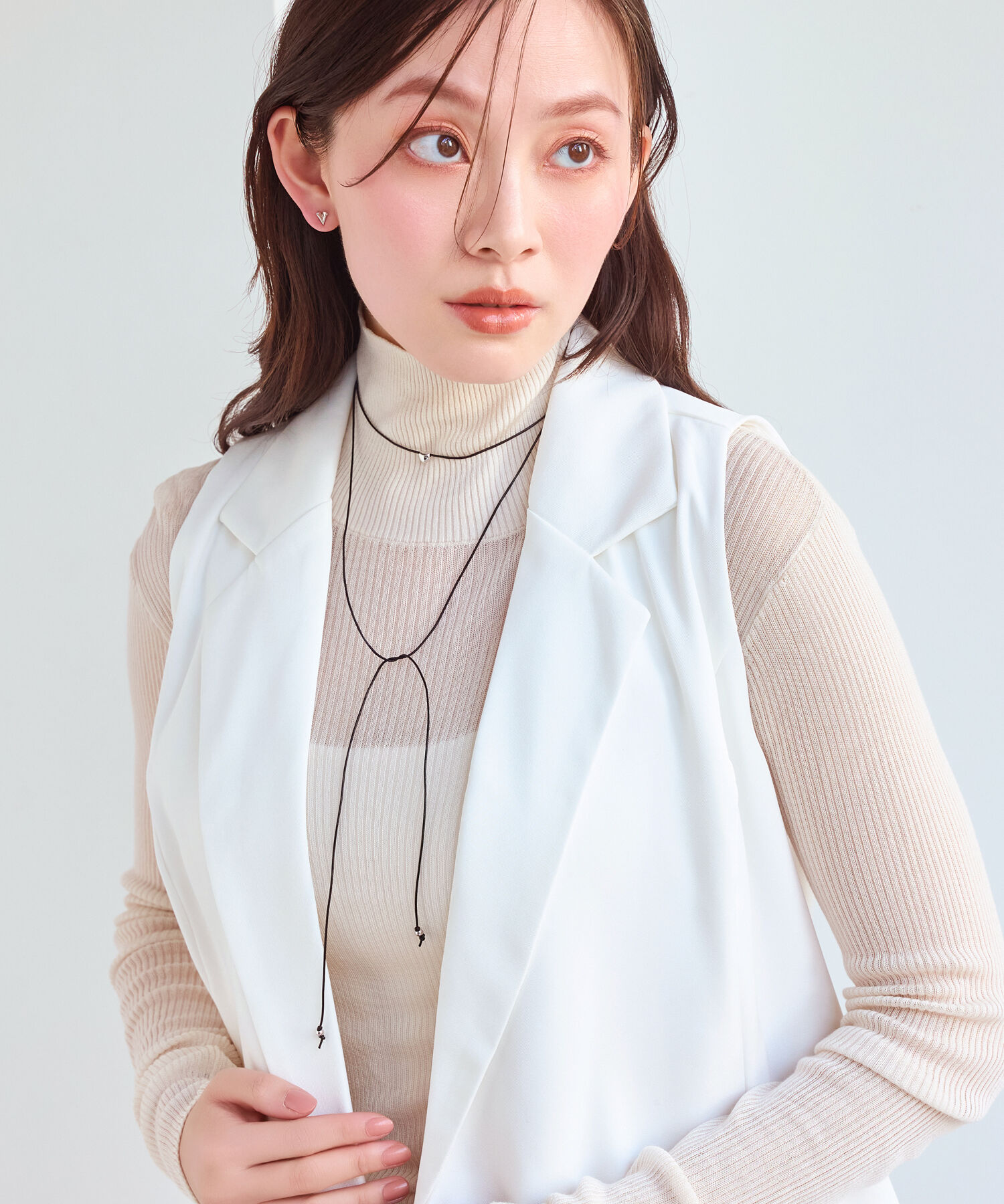 Phoebe「プランプハートコードチョーカーネックレス」|ネックレス|