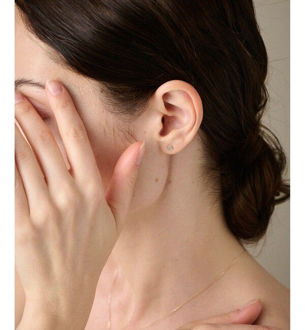 ete「K10YG ブリリアント ブラウンダイヤモンド ピアス」|ピアス|