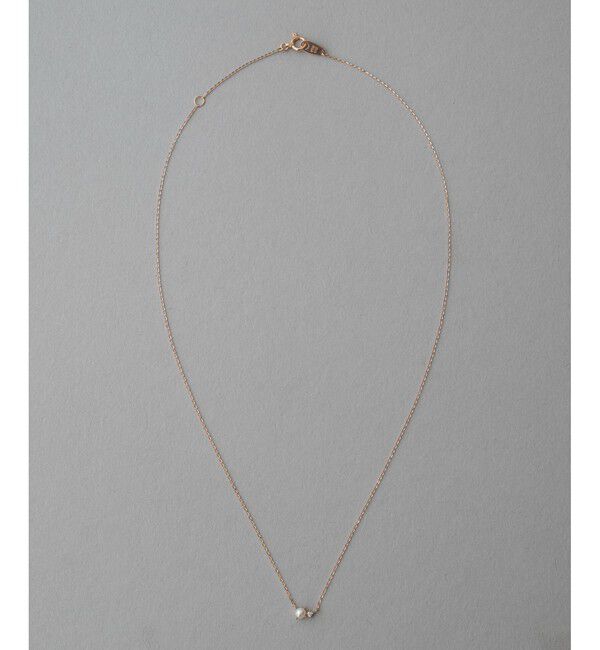 ete「K10MPG レイヤー パール/ダイヤモンド ネックレス」|ネックレス|