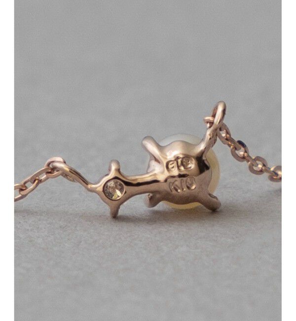 ete「K10MPG レイヤー パール/ダイヤモンド ネックレス」|ネックレス|