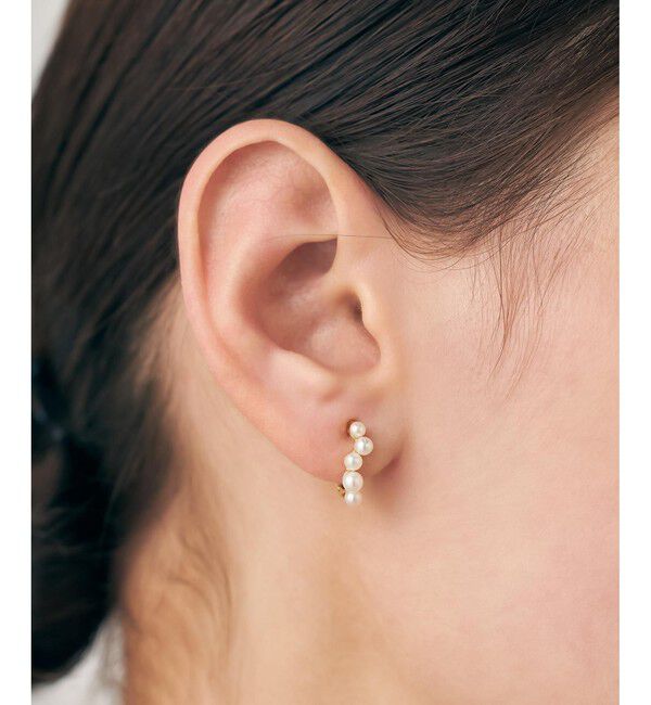 ete「パール ハグイヤリング」|イヤリング|