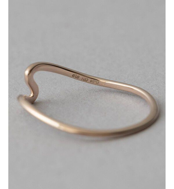 ete「[レイヤード] K10MPG ウェーブ リング」|リング|