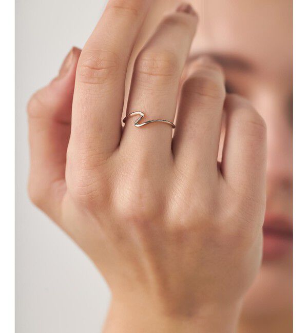 ete「[レイヤード] K10MPG ウェーブ リング」|リング|