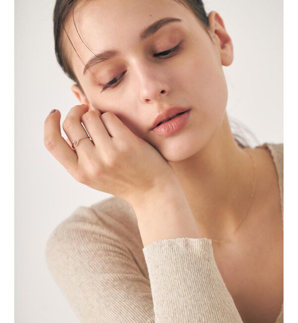 ete「[レイヤード] K10MPG ウェーブ リング」|リング|