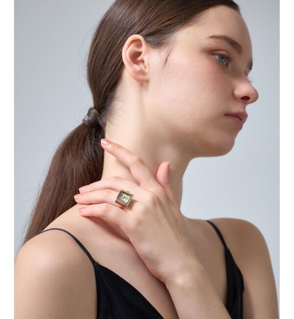 ete「スクエア リングウォッチ」|腕時計|