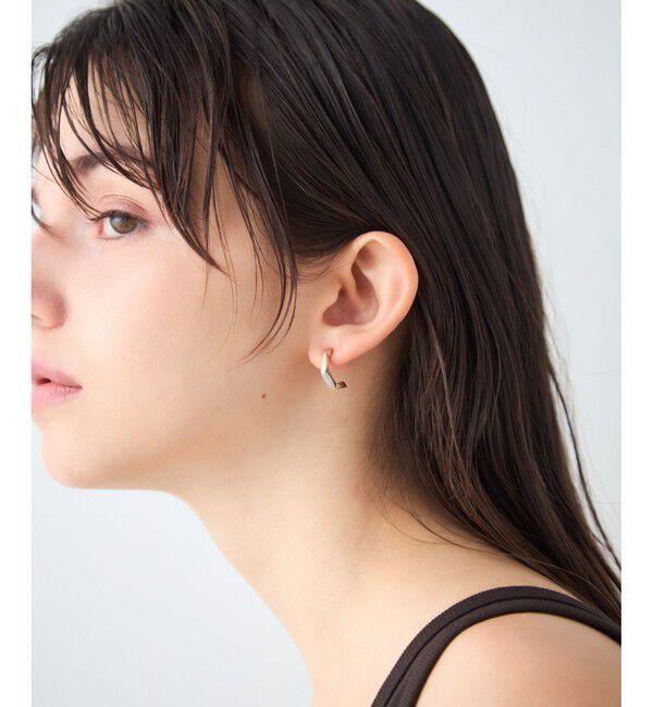 ete「[トリカラー] ボクシー フープピアス」|ピアス|