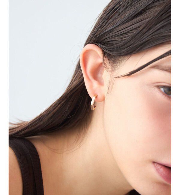 ete「[トリカラー] ボクシー フープピアス」|ピアス|