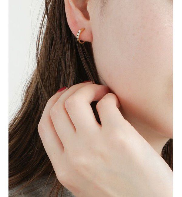 Jouete「フープイヤリング ジルコニア」|イヤリング|