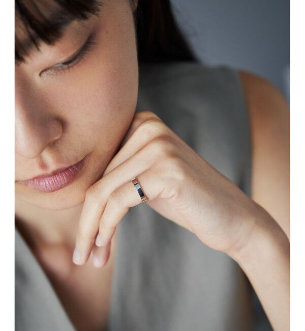 Jouete「K10WG ピンキーリング プレート」|リング|