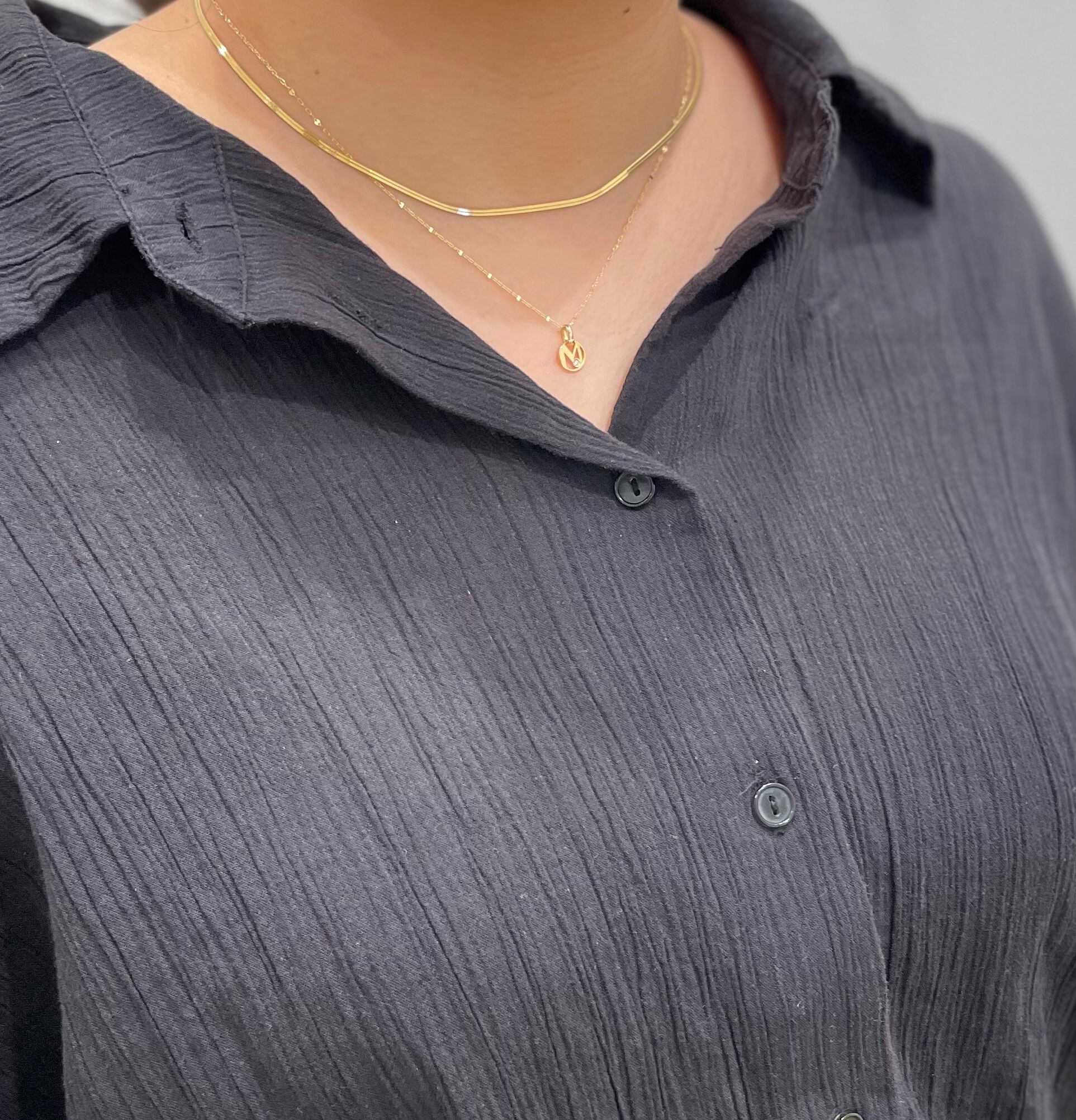 STAR JEWELRY「INITIAL STAR CHARM (M)」|ネックレス|