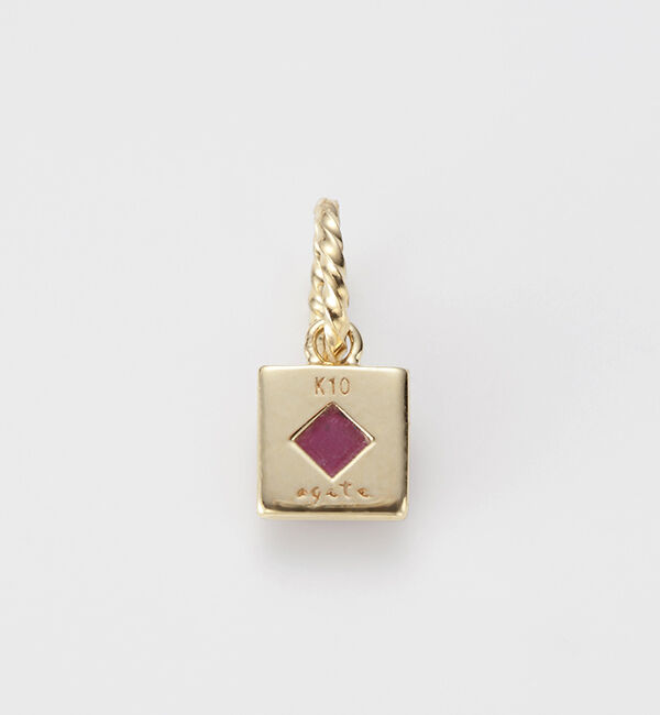 agete「K10ルビーチャーム」|その他|