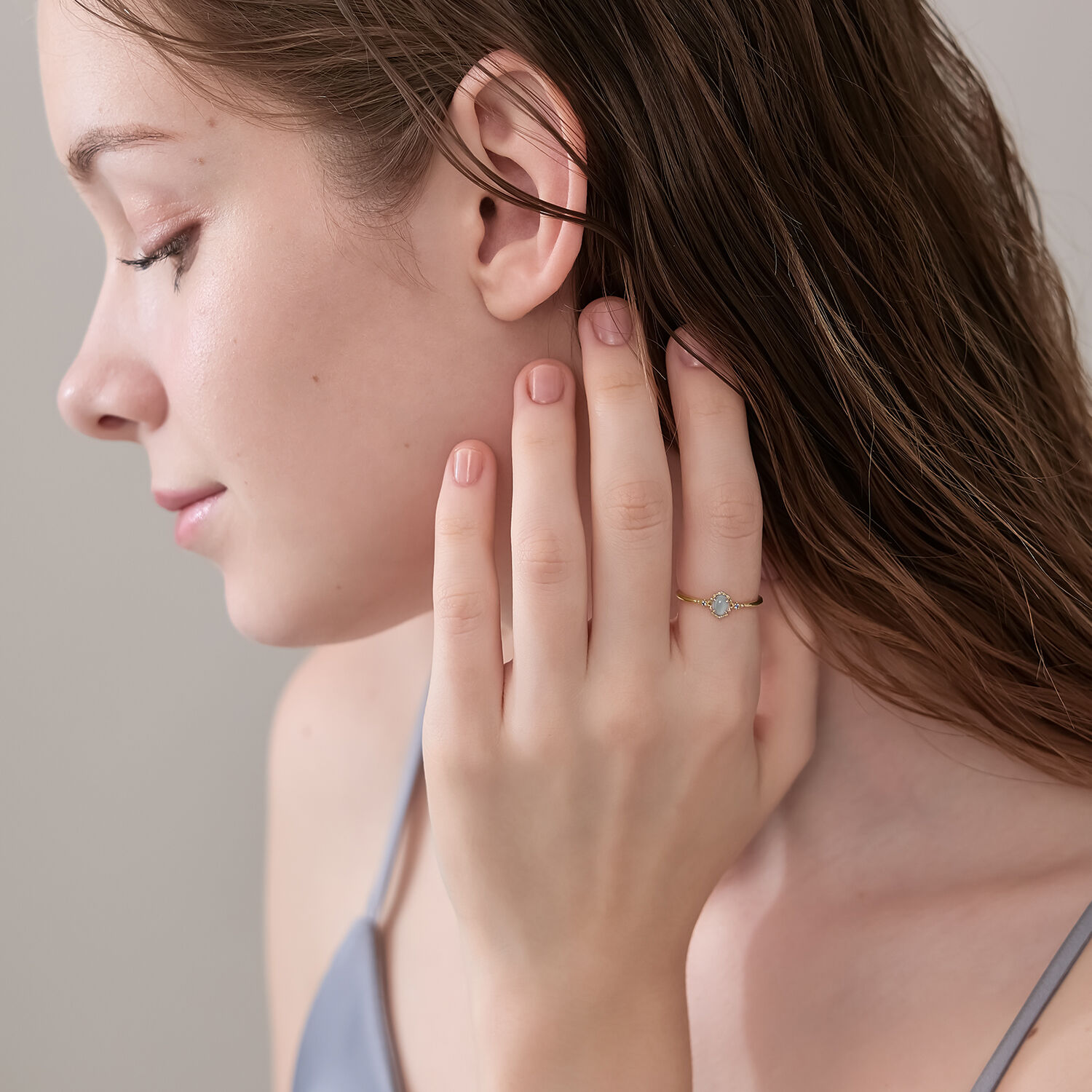 NOJESS「K10アクアマリンリング」|リング|