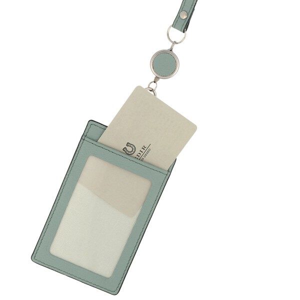 PEDIR「PEDIR(ペディール) ディアシュリンク 本革 リール付 シングルパスケース」|定期入れ|