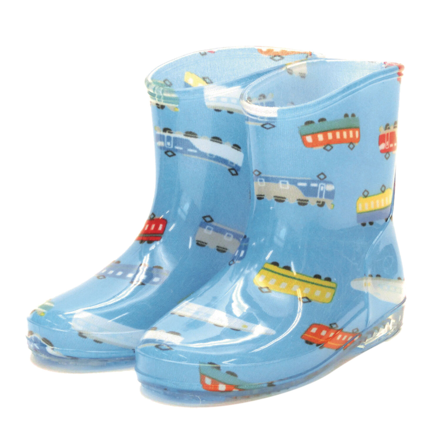BACKYARD FAMILY「キッズ レインブーツ 通販 女の子 男の子 かわいい 子供用 なが靴 雨靴 長靴 長くつ 長ぐつ」|レインシューズ|ブルー2