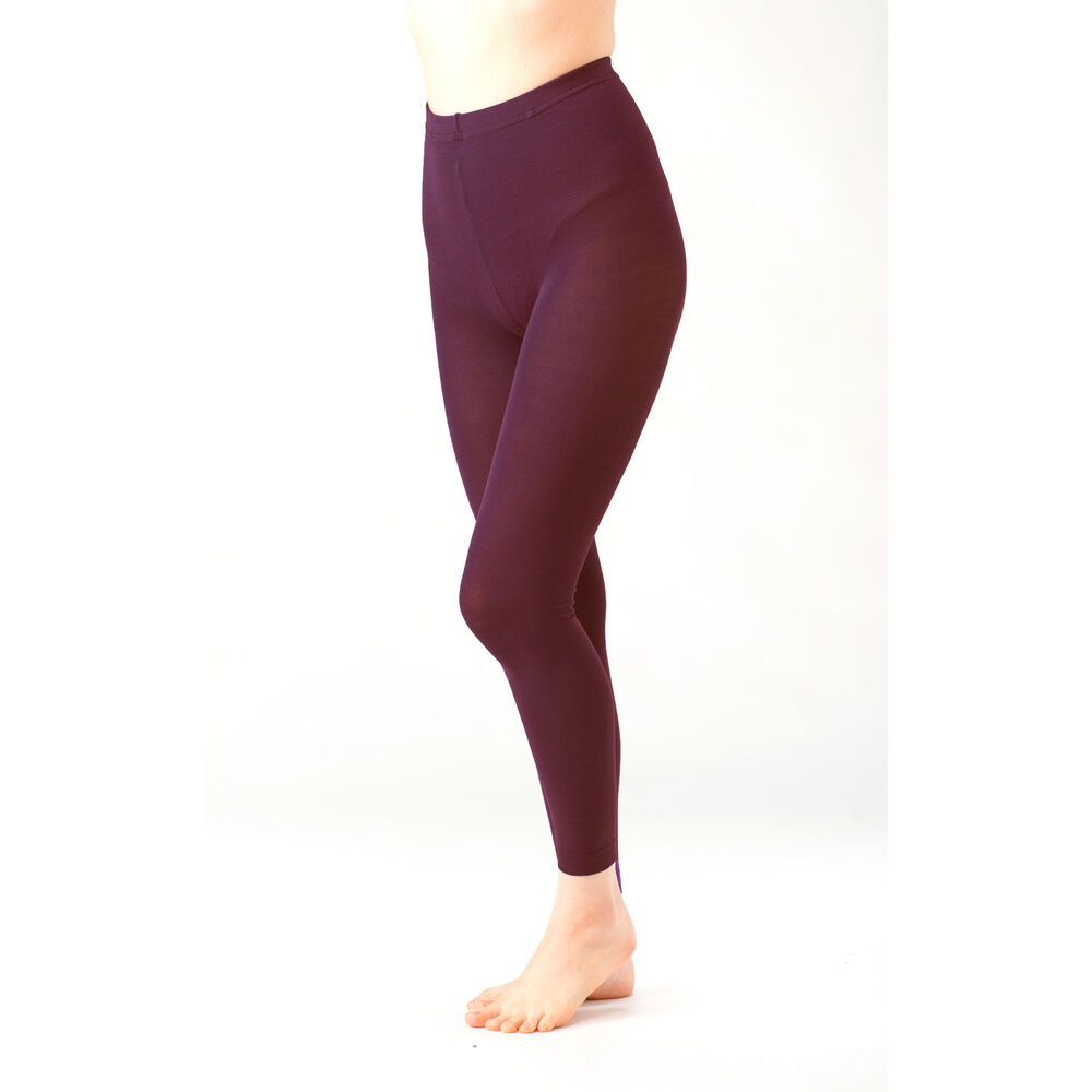 BACKYARD FAMILY「スパッツ レディース 通販 シルク 100% 内側 レギンス 10分丈 薄型 タイツ あったか」|レギンス・スパッツ|レッド1