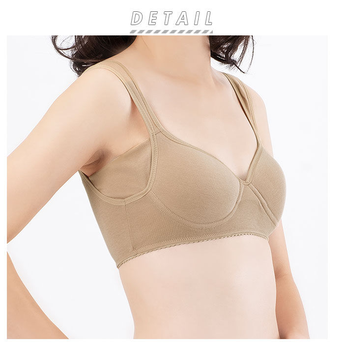 BACKYARD FAMILY「ノンワイヤー 綿 ブラジャー 通販 綿100% 脇汗ガードブラ 汗取りインナー 脇汗パッド」|インナー|